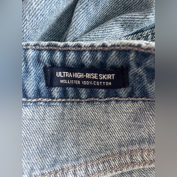 Hollister Women Distressed Ultra High Rise Skirt Size 29 - Picture 6 of 9